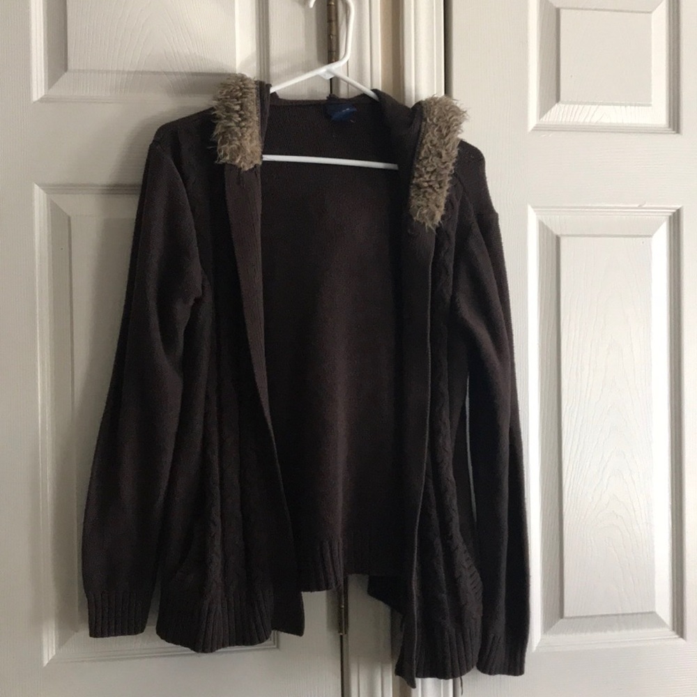 Basic Editions Hooded Cardigan